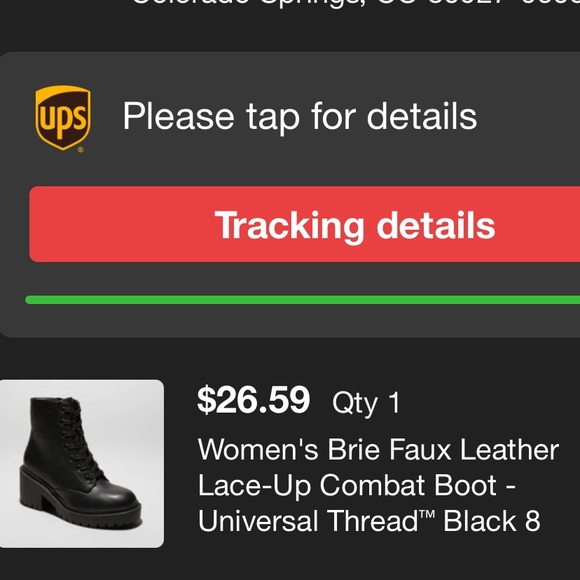 Universal Thread Women’s Black Brie Faux Leather Combat Platform Boots - Picture 8 of 16